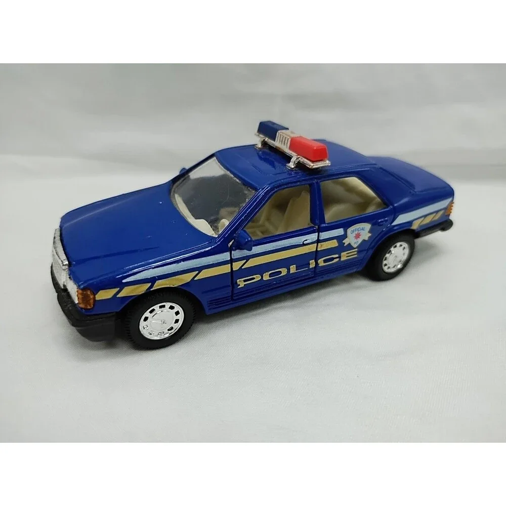 Vintage Blue State Police Official PD Diecast Car 4.5